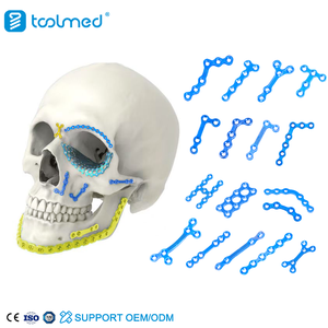 Toolmed Cmf Maxillofacial Surgery Orthopedic Titanium Alloy Implant Cost-Effective 2.0mm Rectangle Craniomaxillofacial Locking