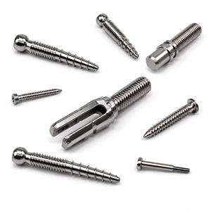 ISO 13485 CNC Machining Medical Stainless Steel Parts Surgical Bone Screw Dental Abutment Titanium OEM Precision Implant
