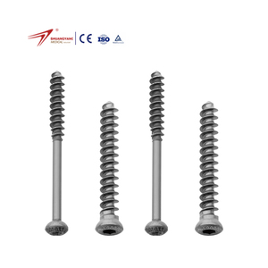 Shaungyang Medical Custom Orthopedic Surgical Trauma Implants Screw Orthopedic 4.0 Series Titanium Alloy Bone Cancellous Screws