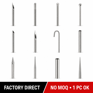 Micro Bone Screw Titanium Medical Grade Swiss CNC Machined Orthopedic Screw Component Custom OEM